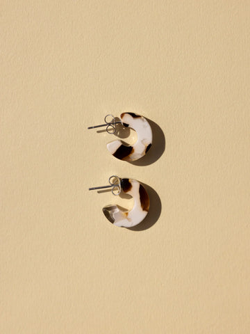 NAT + NOOR Mali Hoops - Coco Cream