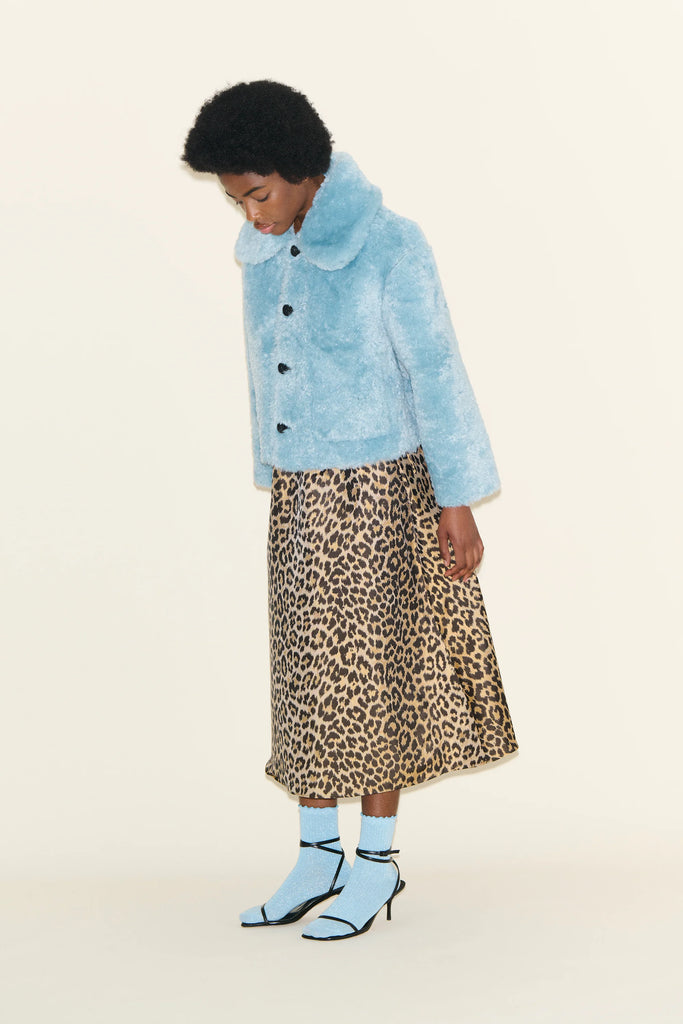 SAMDI - JOHANNA Chocolate and Powder Blue Reversible Jacket