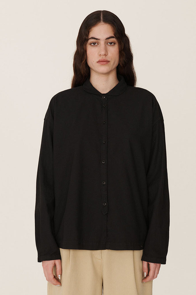YMC Marianne Long Sleeve Shirt - Black