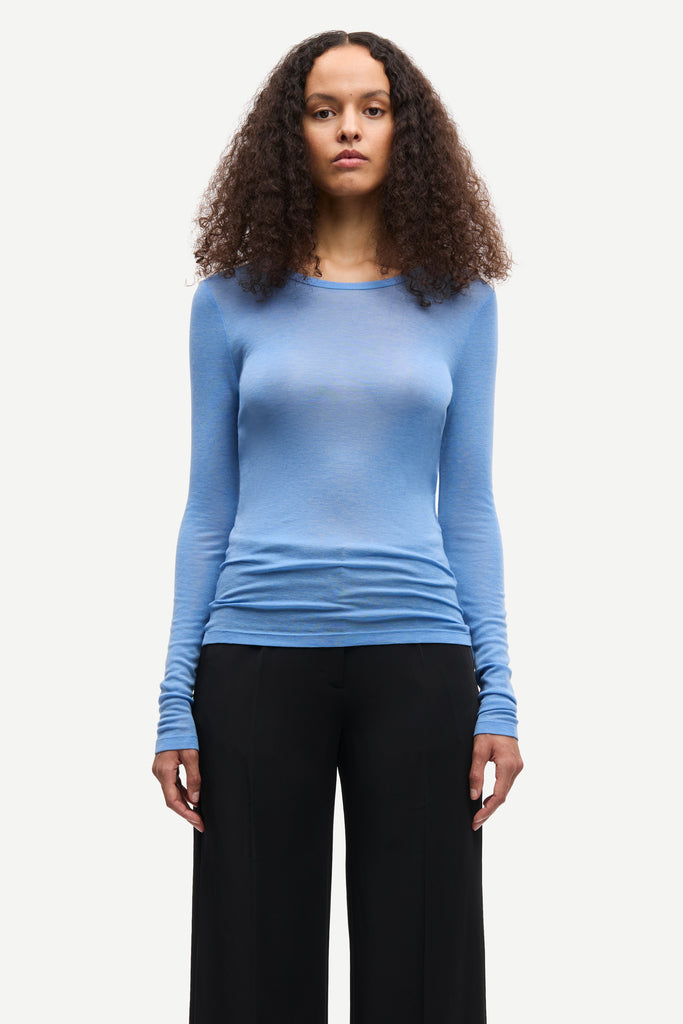 SAMSØE SAMSØE Sadou long sleeved t-shirt - Blue