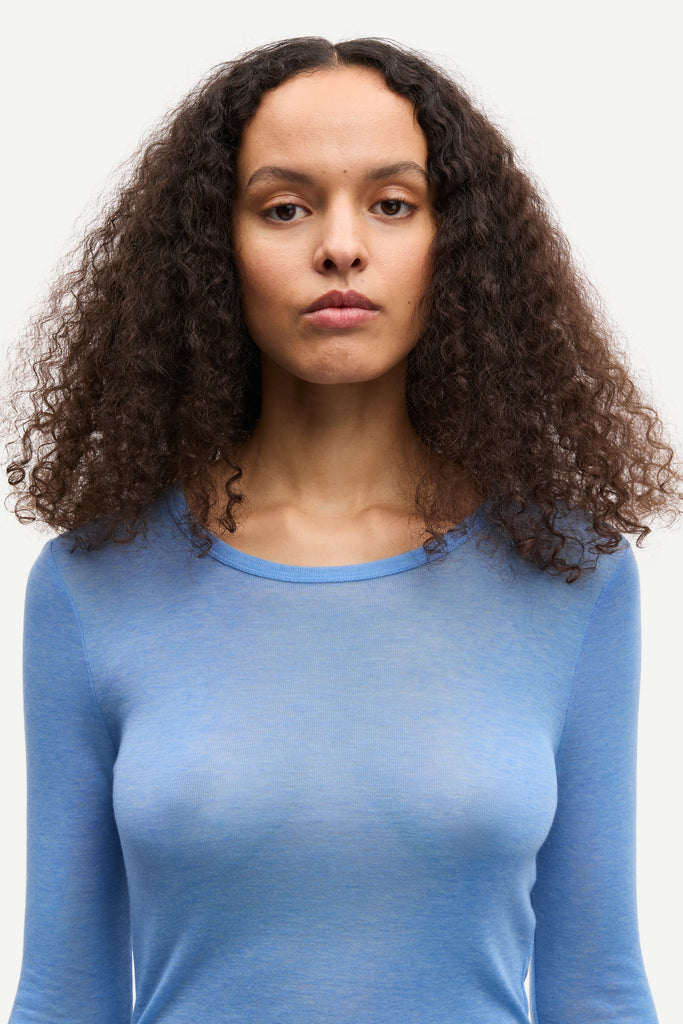 SAMSØE SAMSØE Sadou long sleeved t-shirt - Blue