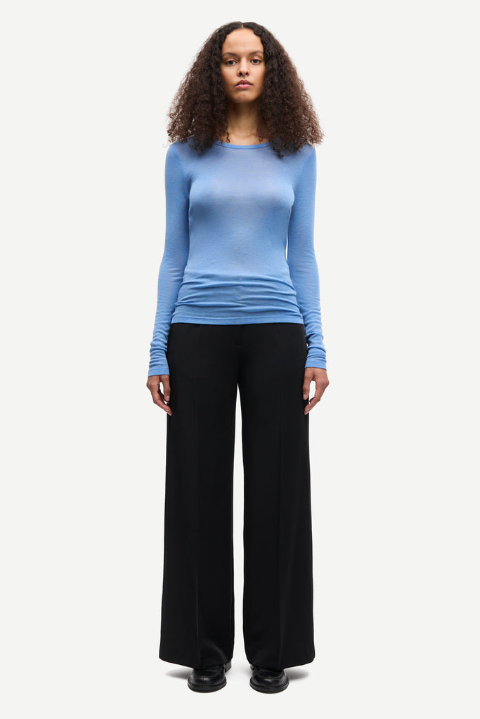SAMSØE SAMSØE Sadou long sleeved t-shirt - Blue