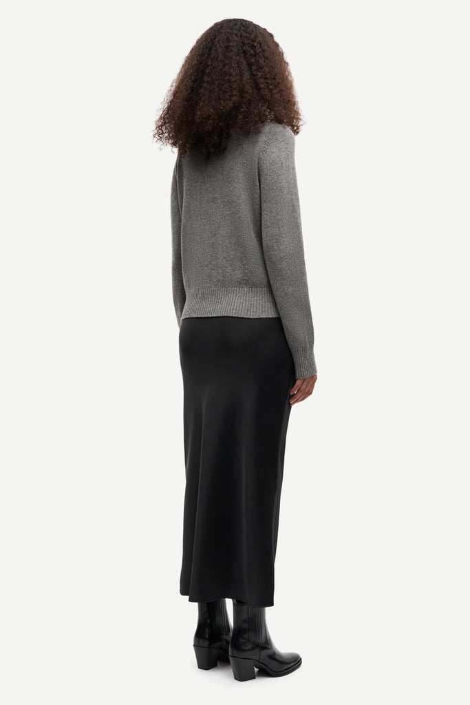 SAMSØE SAMSØE Saelif Turtleneck - Dark Grey Melange