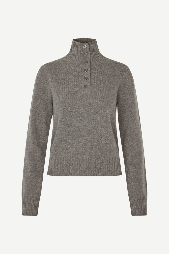 SAMSØE SAMSØE Saelif Turtleneck - Dark Grey Melange