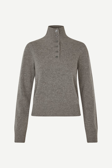 SAMSØE SAMSØE Saelif Turtleneck - Dark Grey Melange