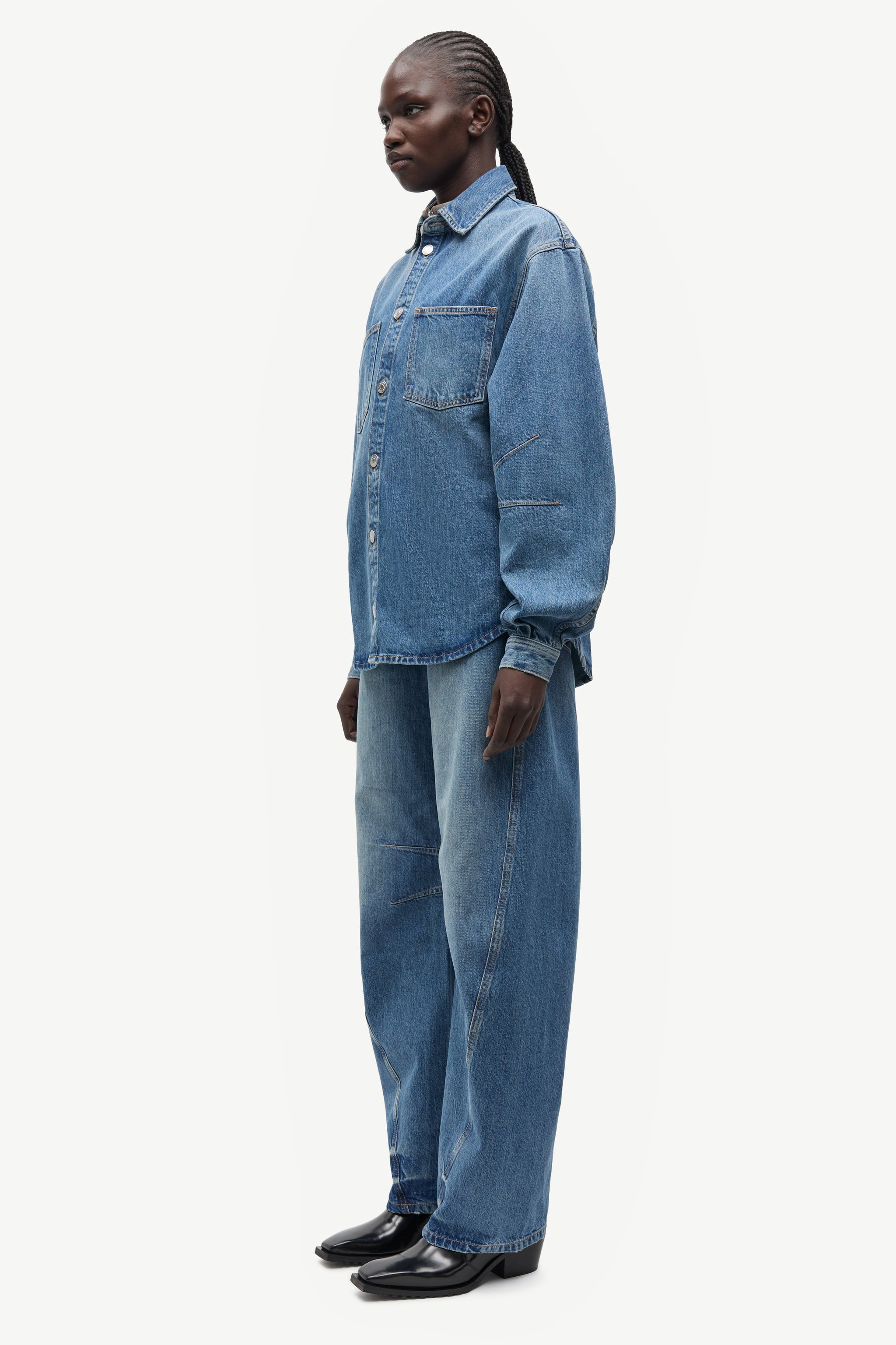 SAMSØE SAMSØE Saharp Seam Shirt - Sephia Blue – Amaryllis West End
