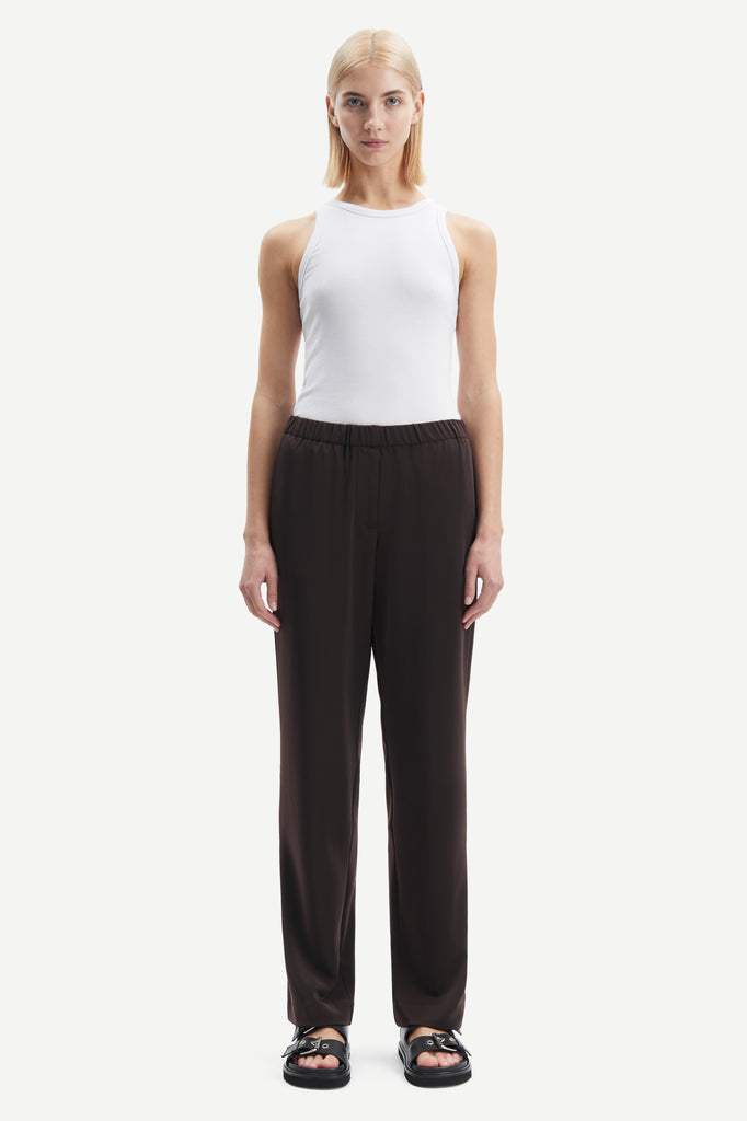 SAMSØE SAMSØE Hoys Straight Trousers - Mole
