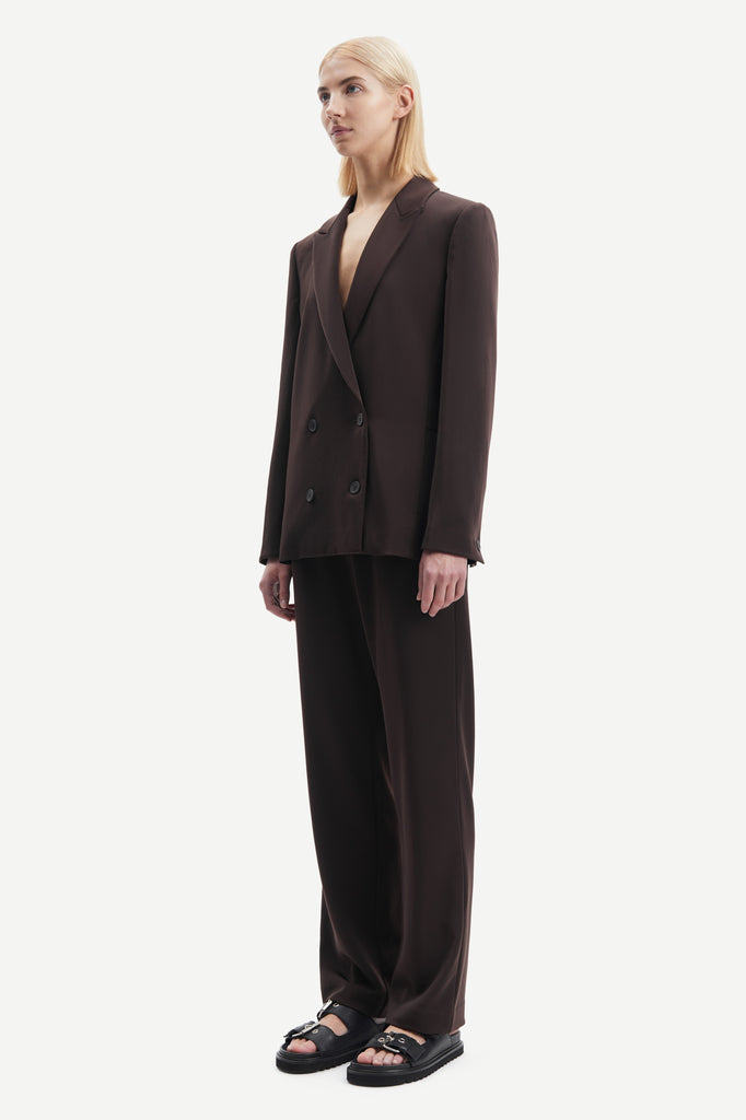 SAMSØE SAMSØE Hoys Straight Trousers - Mole