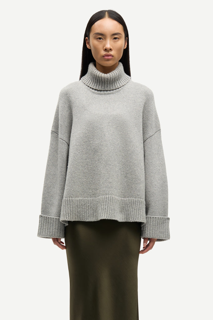 SAMSØE SAMSØE Sakeiku turtleneck - Grey Melange