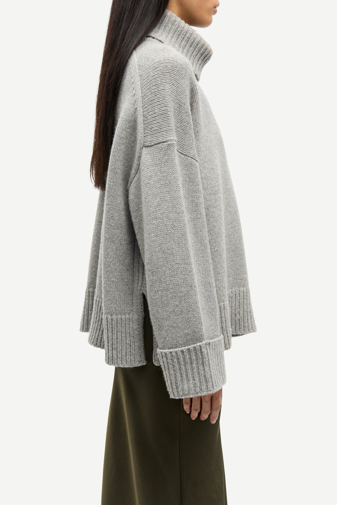 SAMSØE SAMSØE Sakeiku turtleneck - Grey Melange