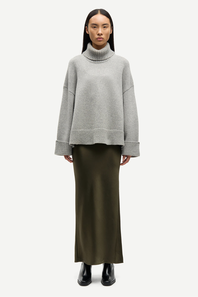 SAMSØE SAMSØE Sakeiku turtleneck - Grey Melange