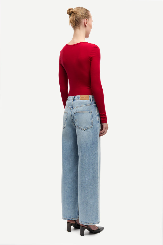 SAMSØE SAMSØE Sadou long sleeved t-shirt - Haute Red