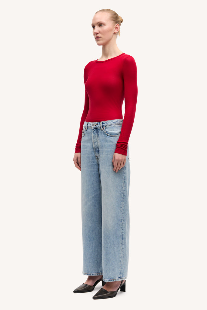 SAMSØE SAMSØE Sadou long sleeved t-shirt - Haute Red