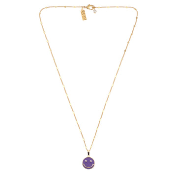 Talis Chains Happiness Pendant Necklace - Purple