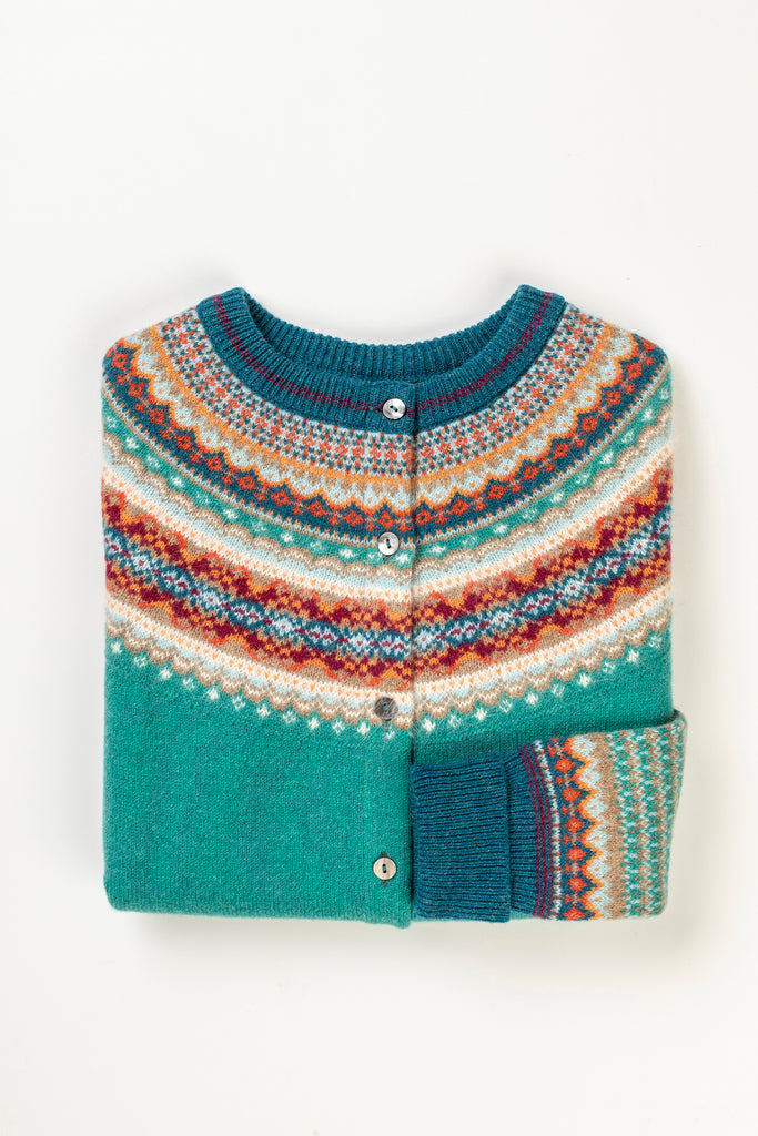 ERIBÉ Alpine Short Cardigan - Emerald