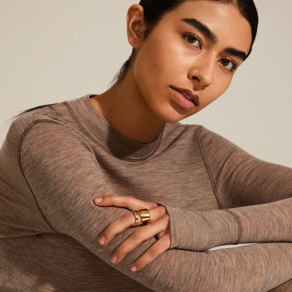EDANA stylish band ring gold-plated